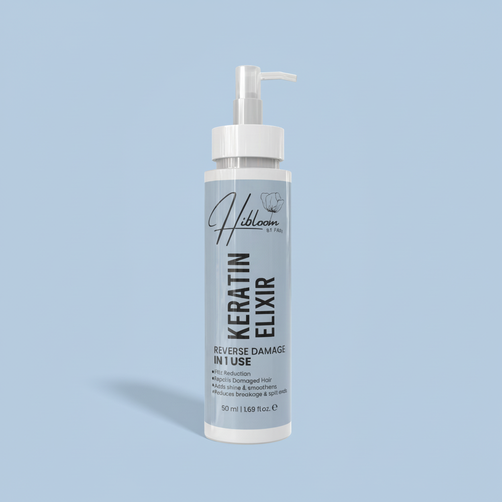 Hibloom Keratin Elixir - Square Background